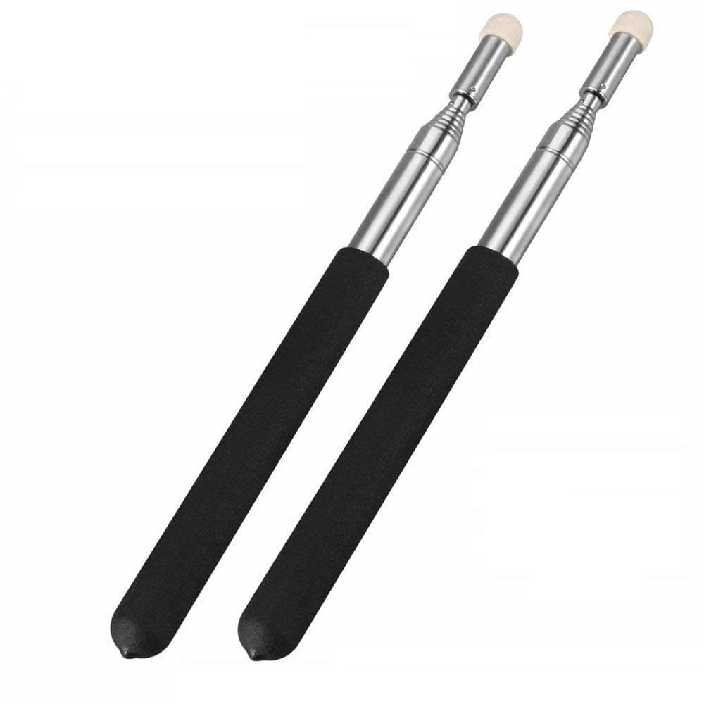 Telescopic Teachers Pointer,Teaching Pointer,Hand Pointer Extendable Telescopic Retractable Pointer Handheld Presenter Classroom Whiteboard Pointer (2PCS)
