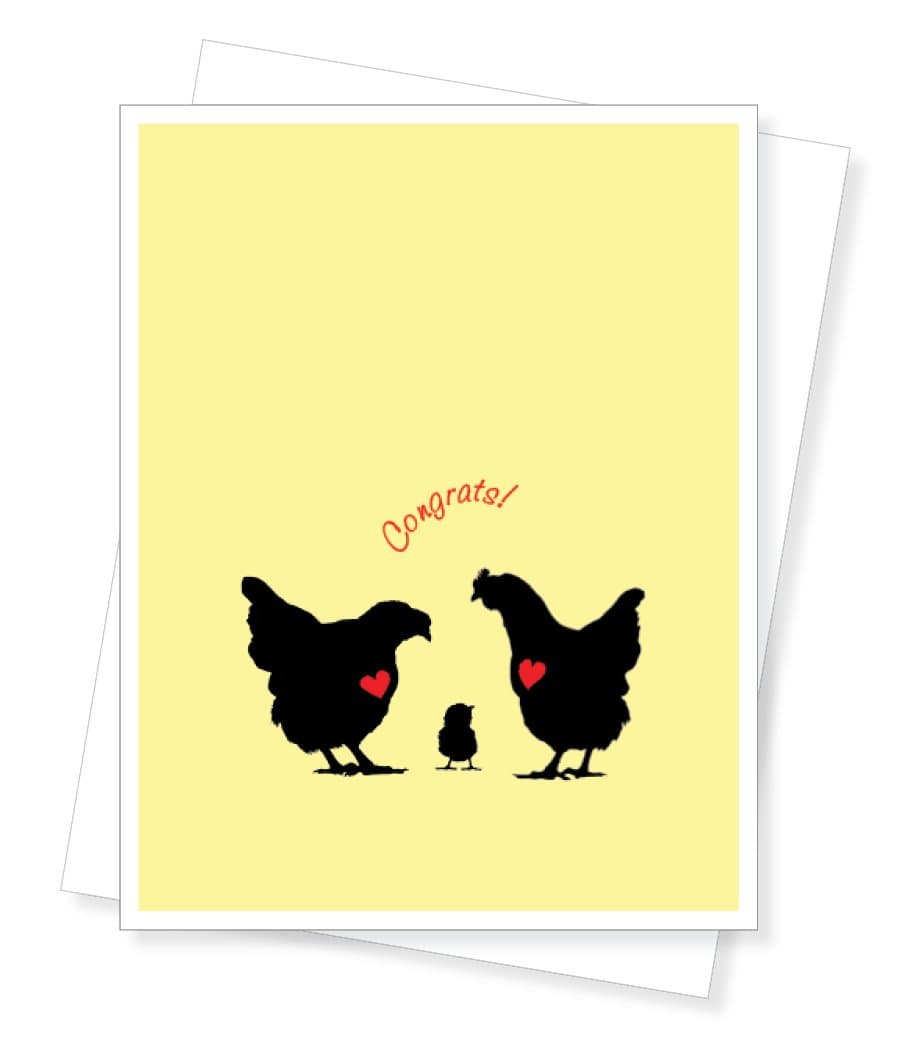 Chick Congrats, New Baby Greeting Card
