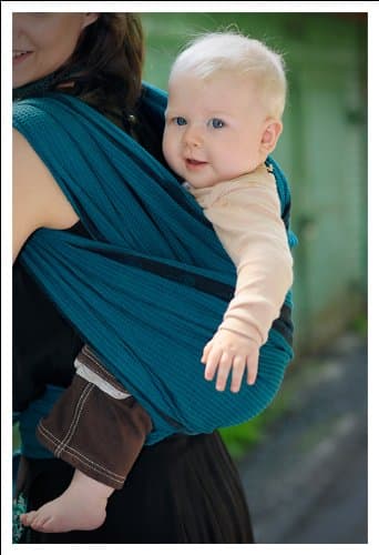 Ellevill Wrap Baby Carrier - Karma Teal, Size 6 (4.7 meters)