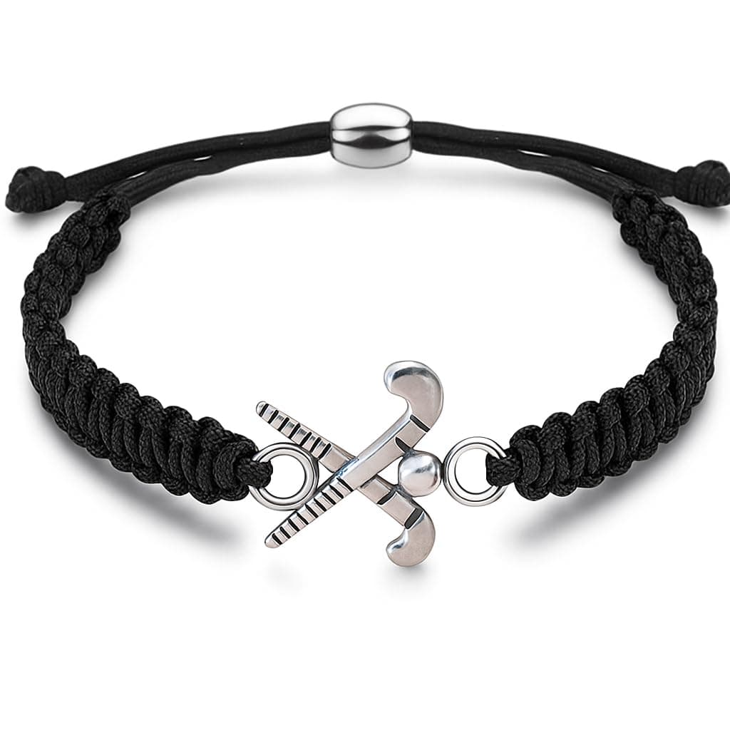 Sportybella Field Hockey Charm Bracelet- Adjustable Bracelets For Girls with Field Hockey Stick Charm. Field Hockey Jewelry Gifts for Field Hockey Players, Teams & Coaches. Friendship Bracelet.
