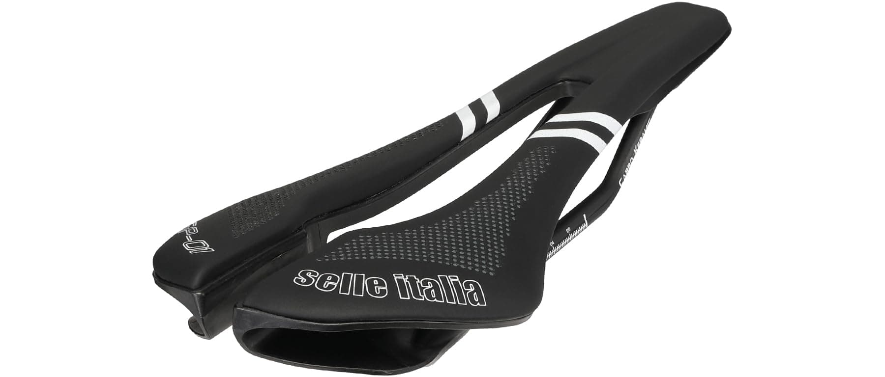 Selle ItaliaSP-01 Kit Carbonio Superflow Carbon Saddle, Black, Unisex-Adults