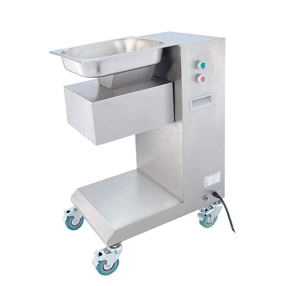 750W 500KG/H Commercial Meat Cutting Machine Heavy Duty Electric Sausage Stuffer Slicer Desktop Meat Shred Grinder Vertical Meat Cutting Cutter for Restaurant Meat Market (8mm Blade)