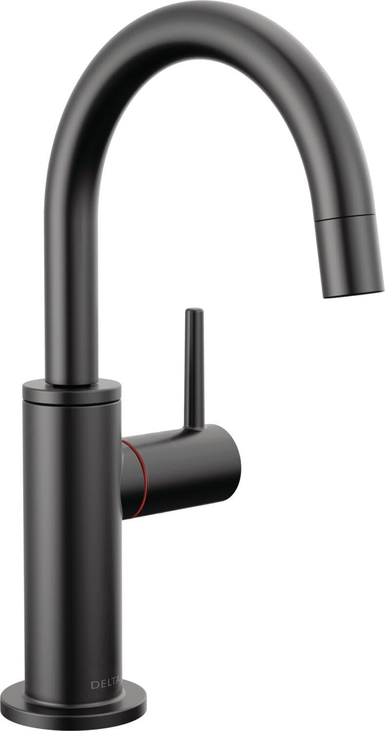Delta Faucet Instant Hot Water Dispenser Faucet Matte Black, Instant Hot Water Tap, Hot Water Faucet, Matte Black 1930LF-H-BL (Tank and Filter Not Included)