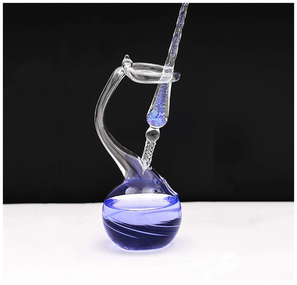 Earlyred Glass Dip Pen Washing Holder Crystal Inkwell Signature Fountain Pen Seat Office Student Graduation Birthday Present Gift (Penholder only)