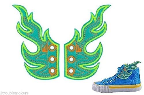 Shwings Ocean Neon Yellow Flames!! One Size Fits All