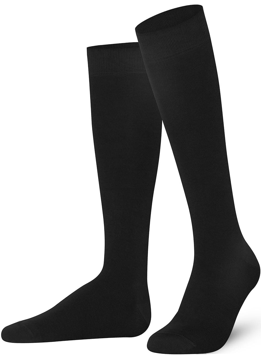 Knee High Socks for Women and Men - Soft Combed Cotton Long Socks - Ladies Girls Knee Length Knee Socks