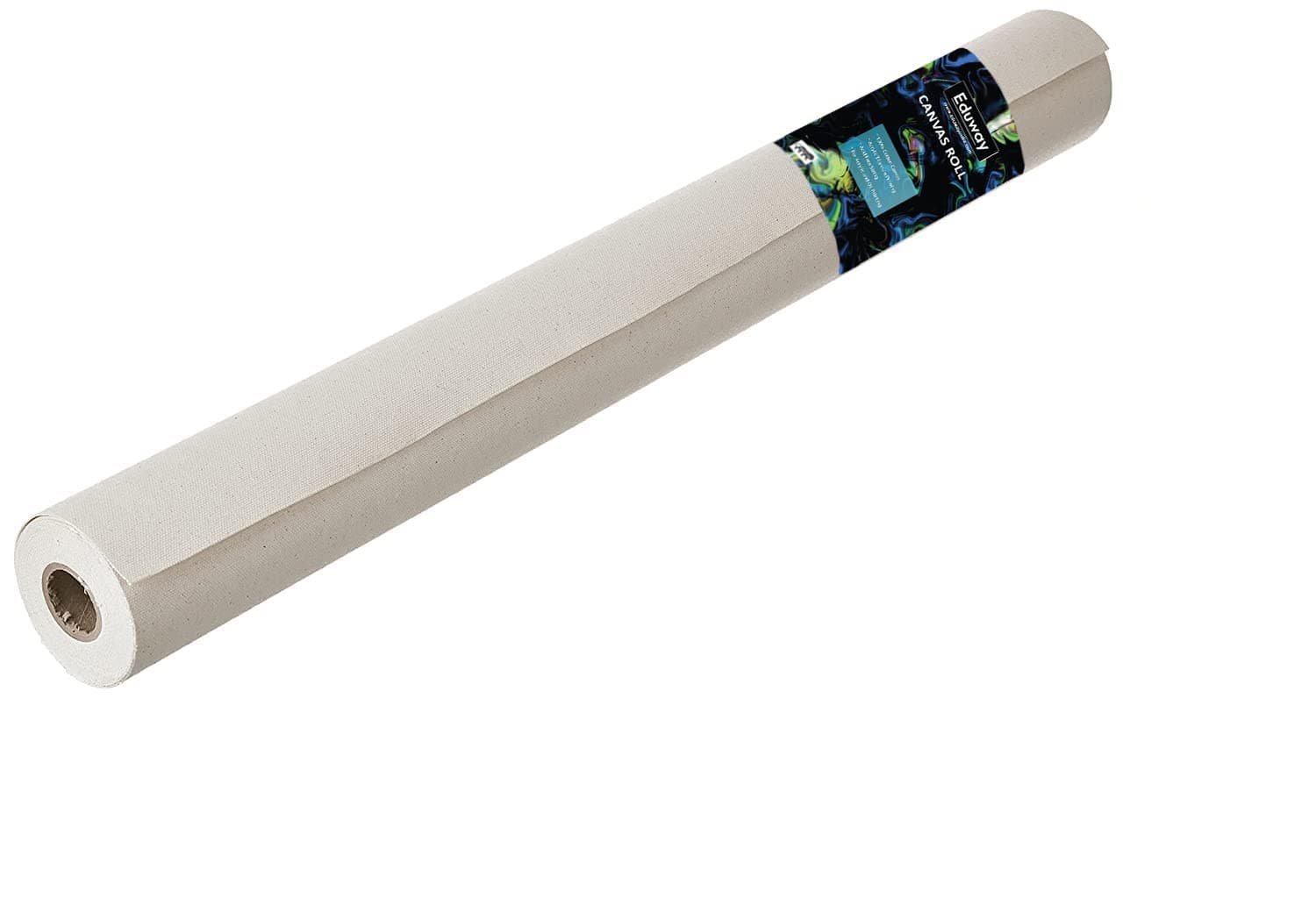 Eduway Cotton Canvas Roll for Painting, Artist' Series, White, Width 36" (900 mm), Length 5 Meter (36”inch x 5 Meter)