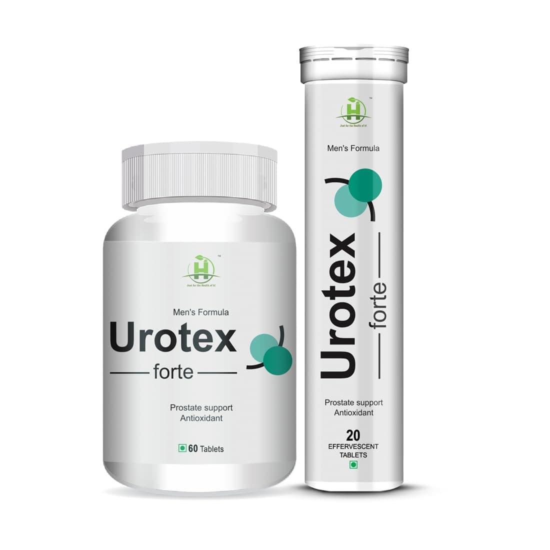 Healthy Nutrition - Just for the Health of it Healthy Nutrition Urotex Forte T Booster For Men Effervescent Water Soluble (20 Tablets) With 60 Tabs-Combo Pack