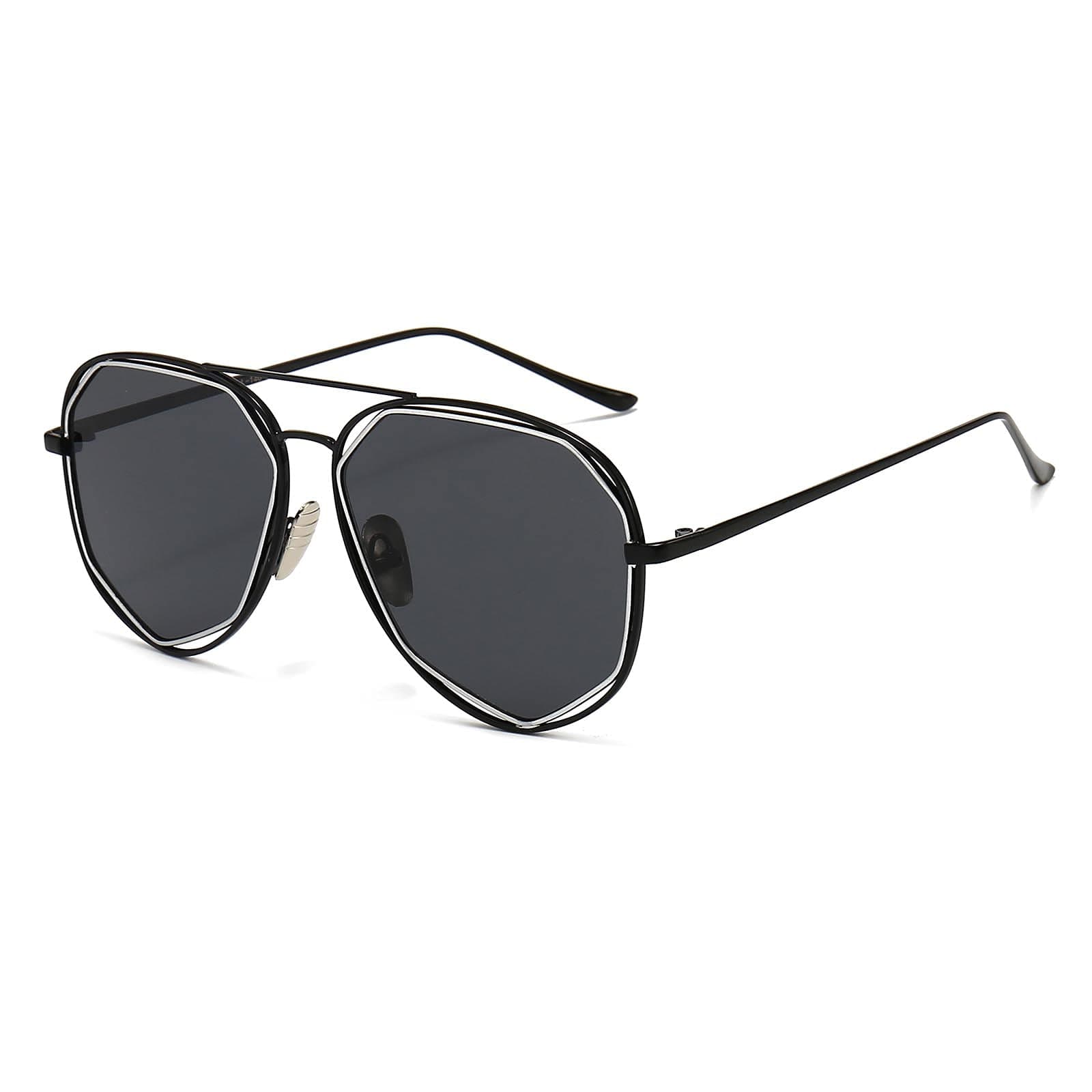 17ASJ1004 Classic Aviator Sunglasses For Men Women Scratch Proof Driving Shades