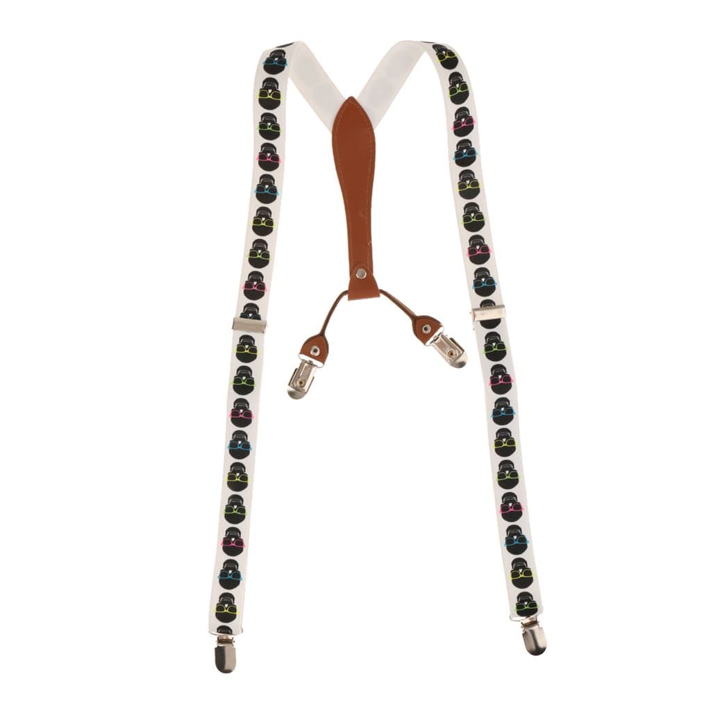 Generic Adjustable Unisex Braces / Suspenders -Party/Fancy Dress with Varius Cute Patterns - #5, One Size