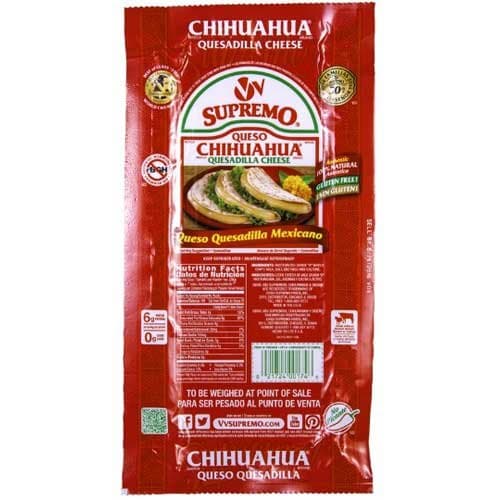 Vv SupremoQueso Chihuahua Cheese, 5.6 Pound -- 8 per case.