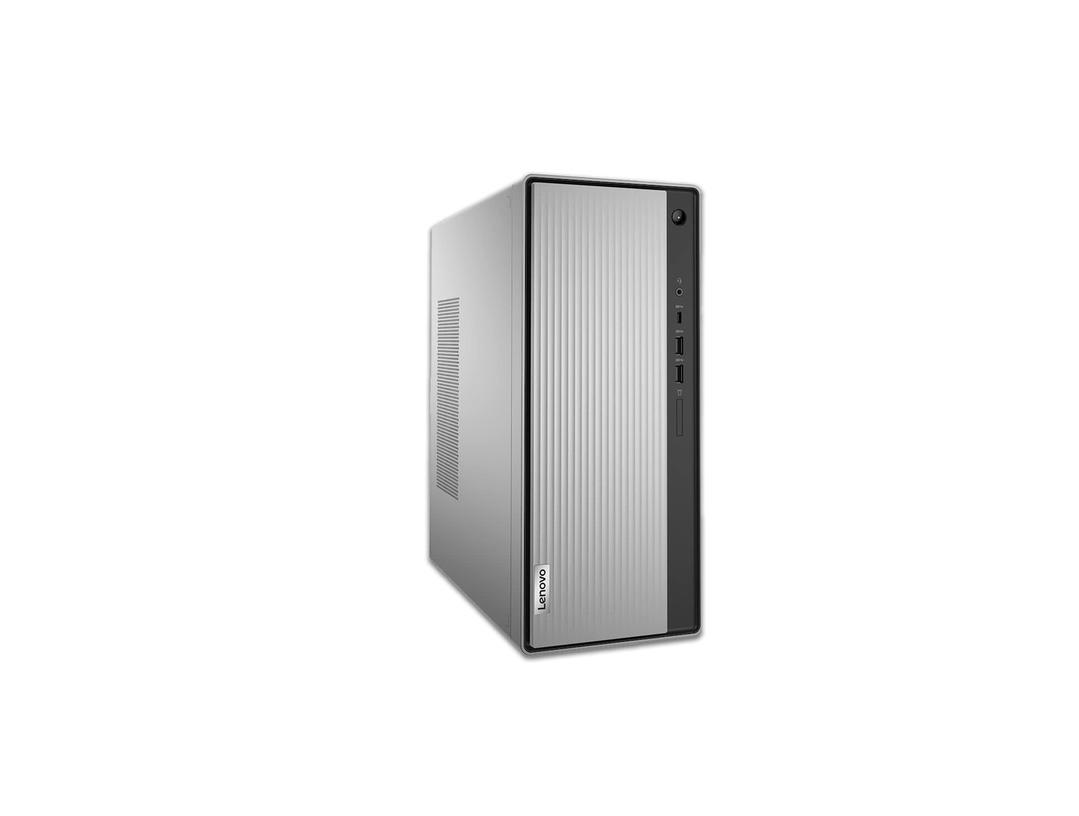 IdeaCentre 5 Tower PC (Intel Core i7-10700 processor, 16 GB RAM, 512 GB SDD, Windows 10 Home 64, Wired Mouse and Keyboard) – Mineral Grey