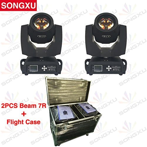 SONGXU 2pcs 230w 7r Stage Beam Moving Head Light with Flight Case Package/professional Sharpy Beam 7r Dj Light Stage Light