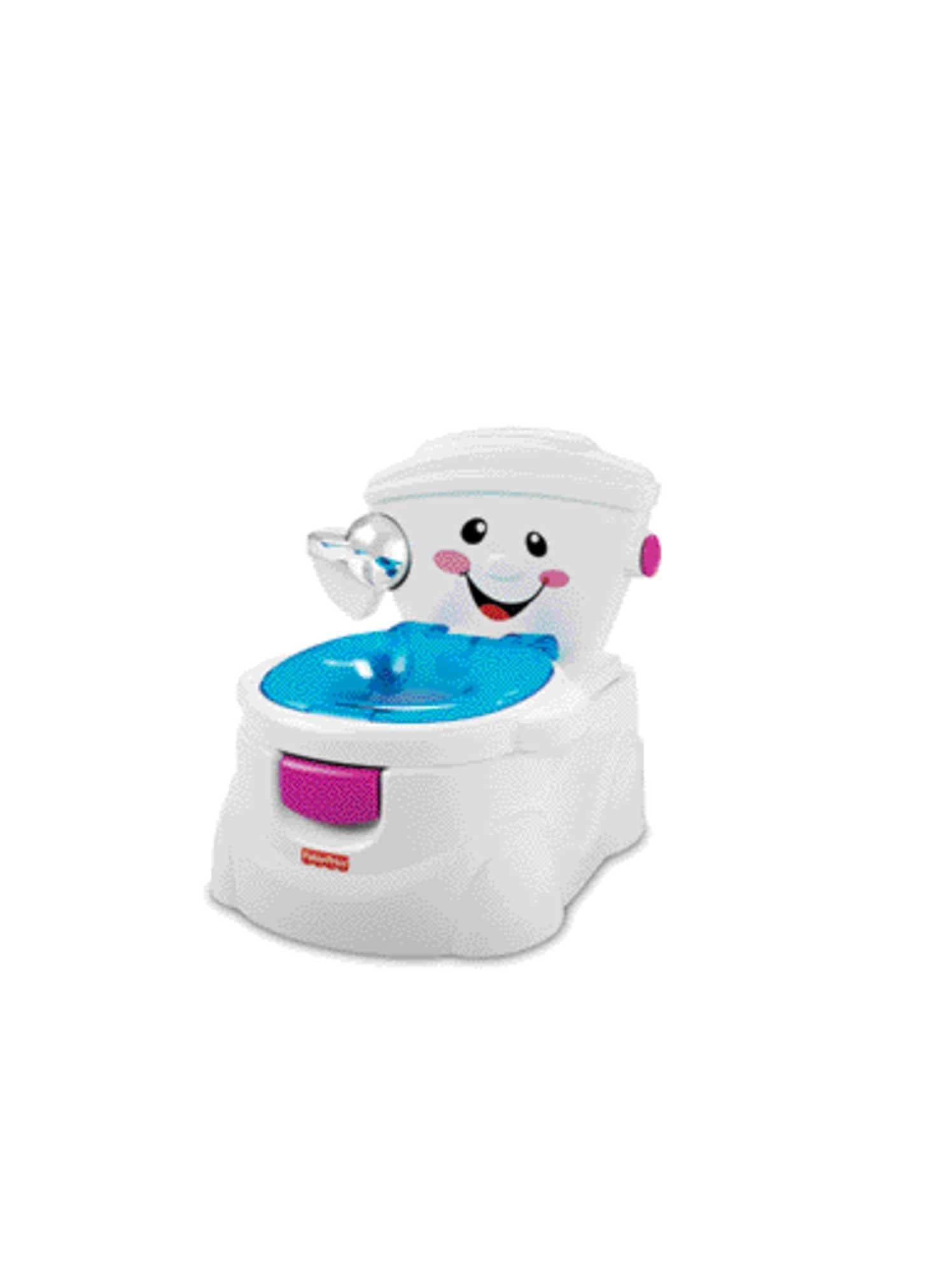 Fisher-Price Toddler Training Toilet, My Potty Friend with Sounds, Music & Splash Guard for Ages 18+ Months, P4324