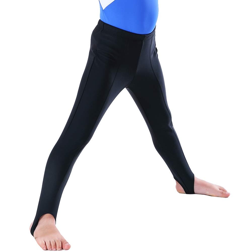 Mens and Boys Gymnastics Pants Leotard Youth Ballet Tights Stirrup Pants for Dance Yoga Practice Athletic