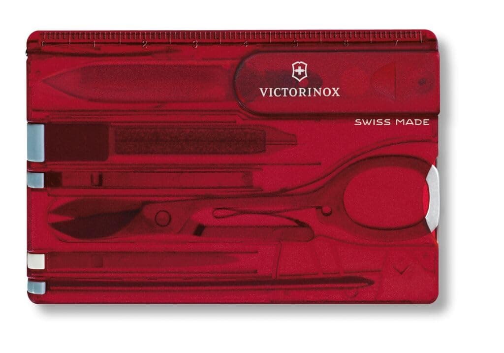 Victorinox Swiss Card Classic, Swiss Made Pocket Tool, Credit Card Size, 10 Functions, Pen, Scissors