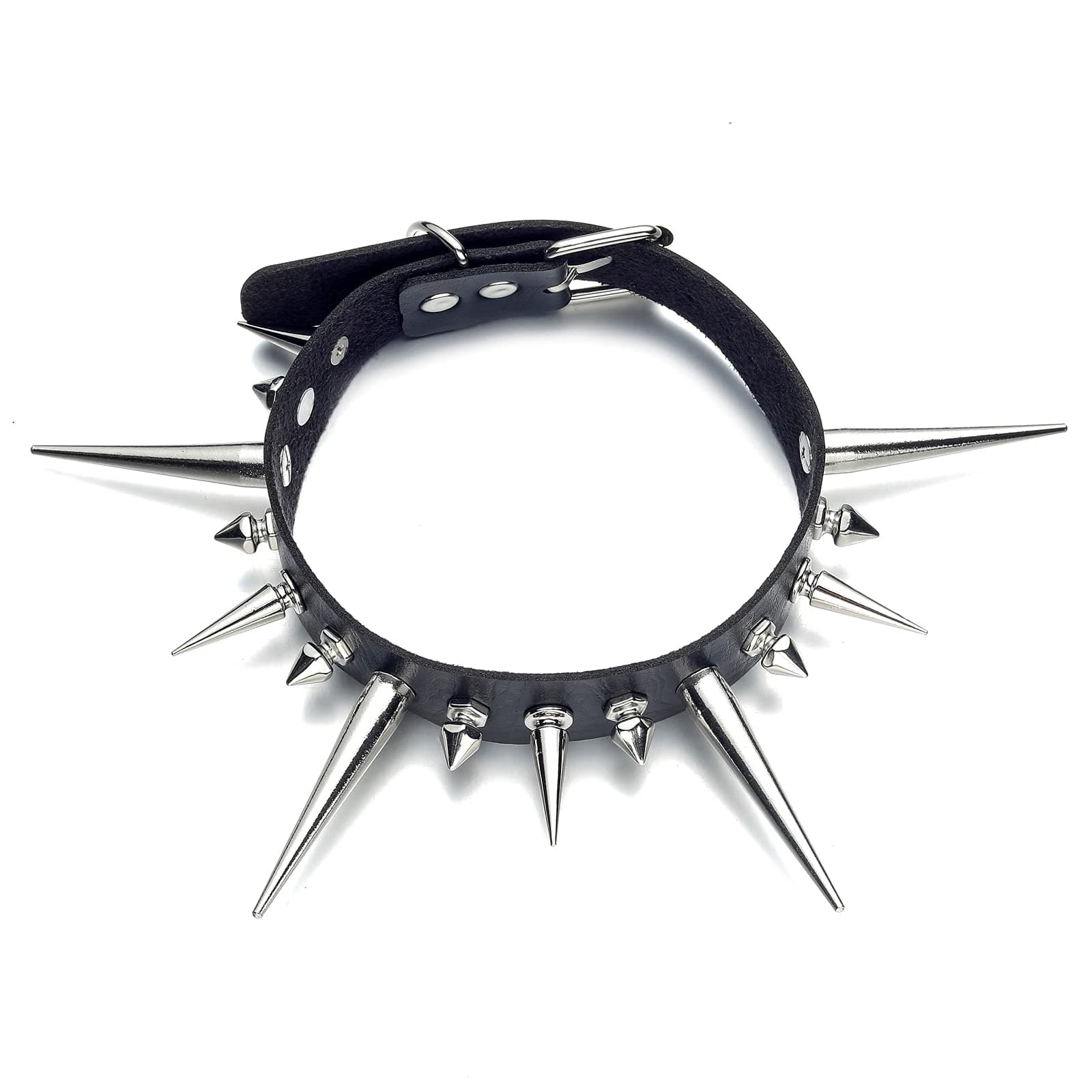 Goth Necklaces Long Spiked Choker Punk Rock Collar Halloween Costume Jewelry Gothic Accessories