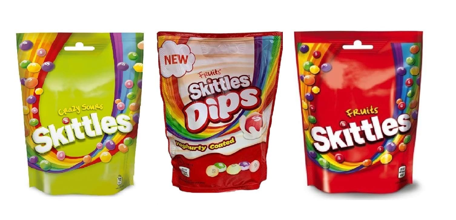 Skittles Bags Collection 152g (Pack of 3 - Dips)
