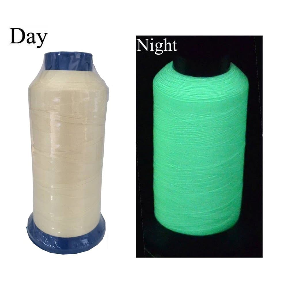 Bettli 3300Yards Glow in The Dark Embroidery Thread (Light Yellow)