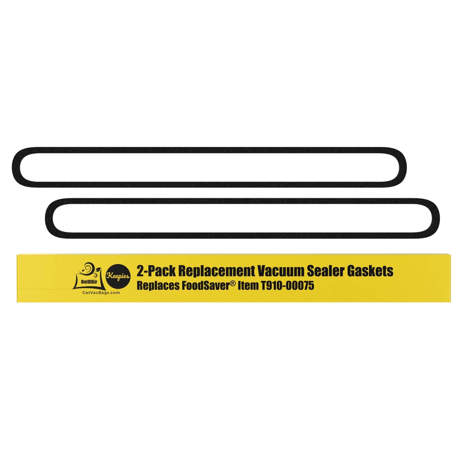 OutOfAir Upper and Lower Gasket Replacements for FoodSaver (2 Foam Gaskets) - Fits V2200, V2400, V2800, V3000, V3200 Series Vacuum Sealers (Replaces Food Saver T910-00075) by