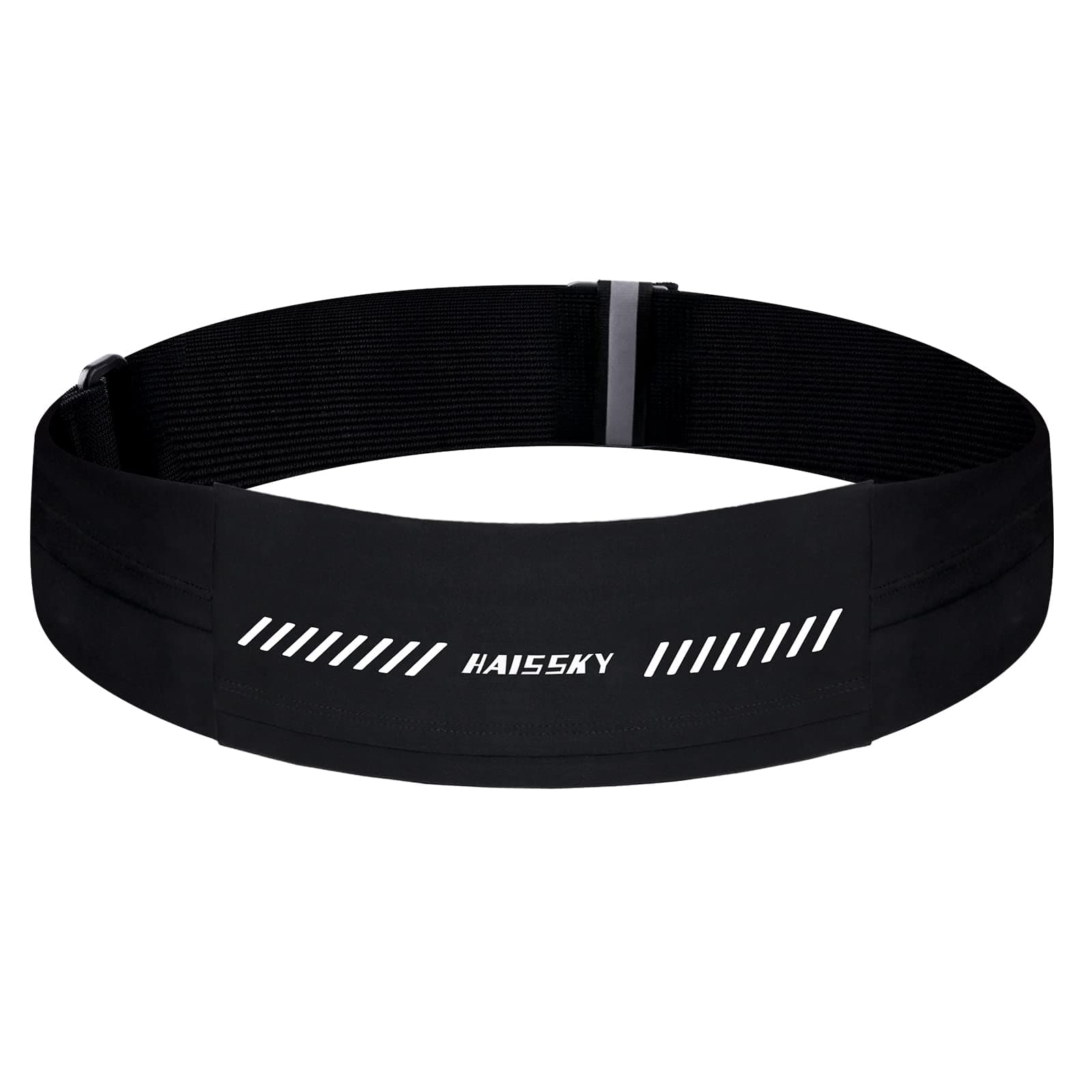 HAISSKY Running Belt Waist Pack Phone Holder Runner Belt Fanny Pack Lightweight Running Pouch Belt for iPhone 14, 14 Pro, 13, 13 Pro Max, Airpods, Sweat Resistant Workout Pouch for Jogging