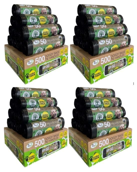 Tidyz 2000 DOGGY BAGS EXTRA STRONG & EXTRA LARGE (40 rolls of 50 bags)