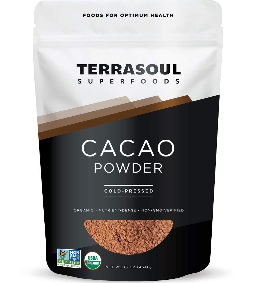 Terrasoul Superfoods Raw Organic Cocoa Powder, 2 Lbs (2 Pack) - Raw | Keto | Vegan
