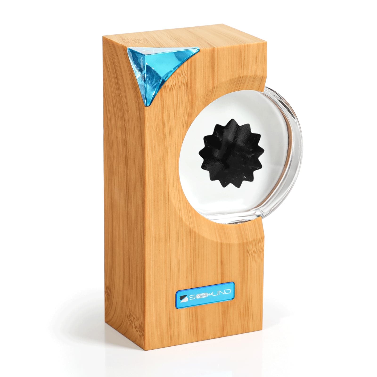 sovenomund Dancing Ferrofluid With Music Rhythm, Ferrofluid Speaker Music Mate/Sound Partner, Ferrofluid Display Lamp, Magnet Liquid Toy, LED Desktop Decor, Teenager Gifts (Yellow)