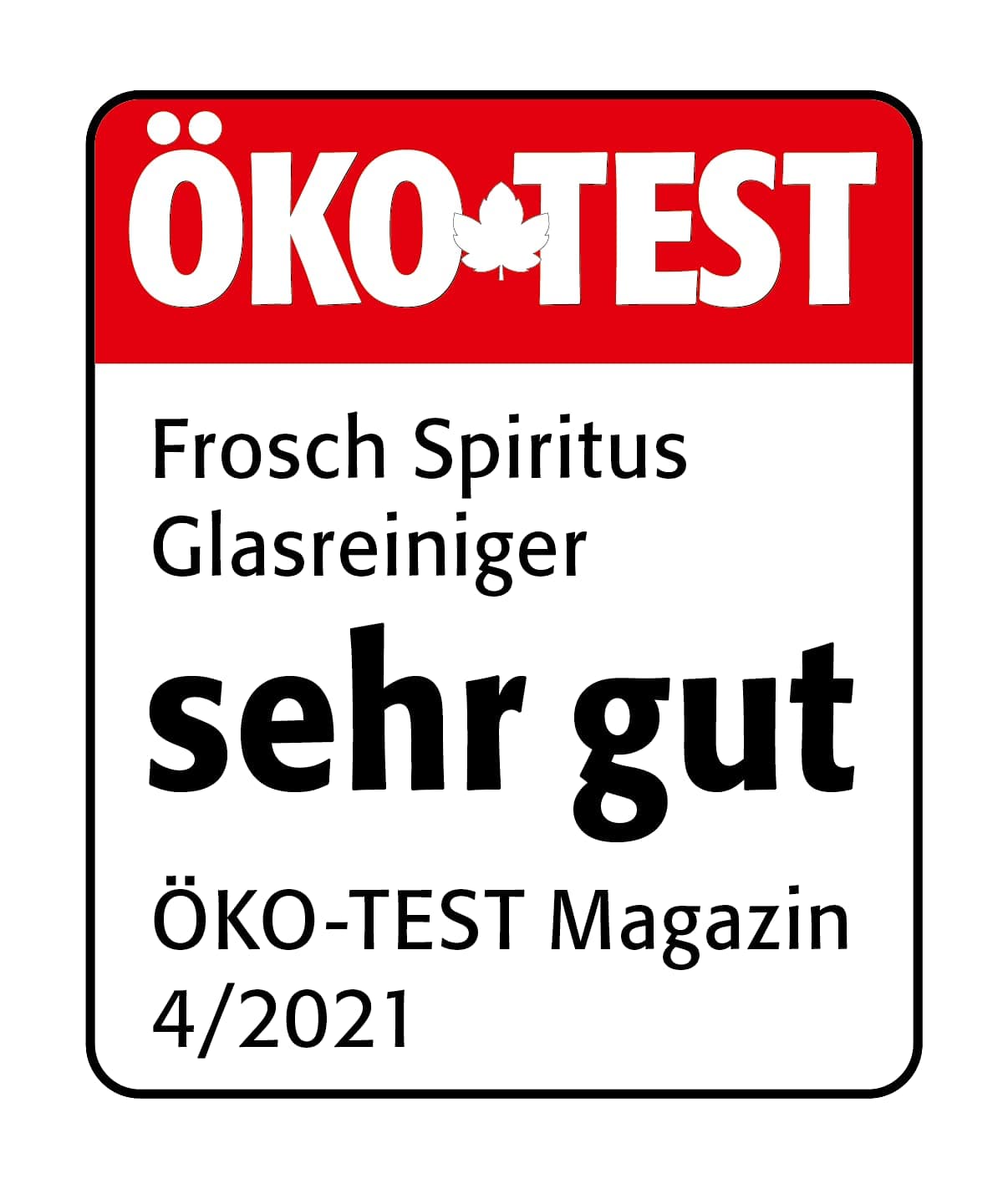 Frosch Spiritus Glass Cleaner Spray Bottle, Pack of 2 (2 x 500 ml)