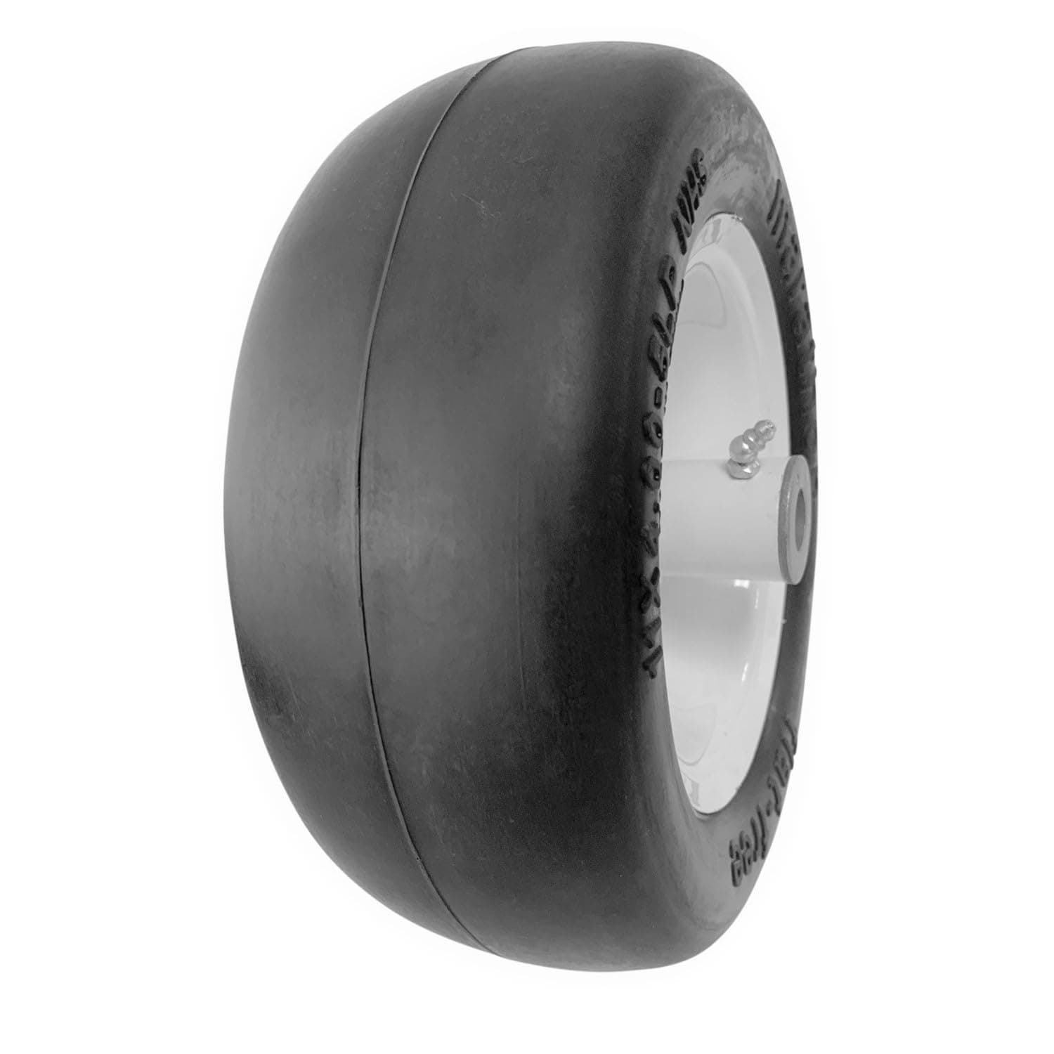 Marathon Lawn Mower Tyre on Wheel 11" x 4"-5" Centred Hub 3/4" Bushings