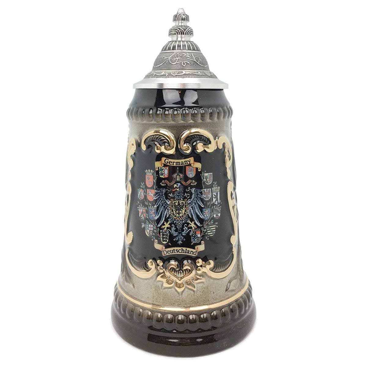 Deutschland Shields .6 Liter Mug Authentic Zoller & Born Made in Germany German Stein