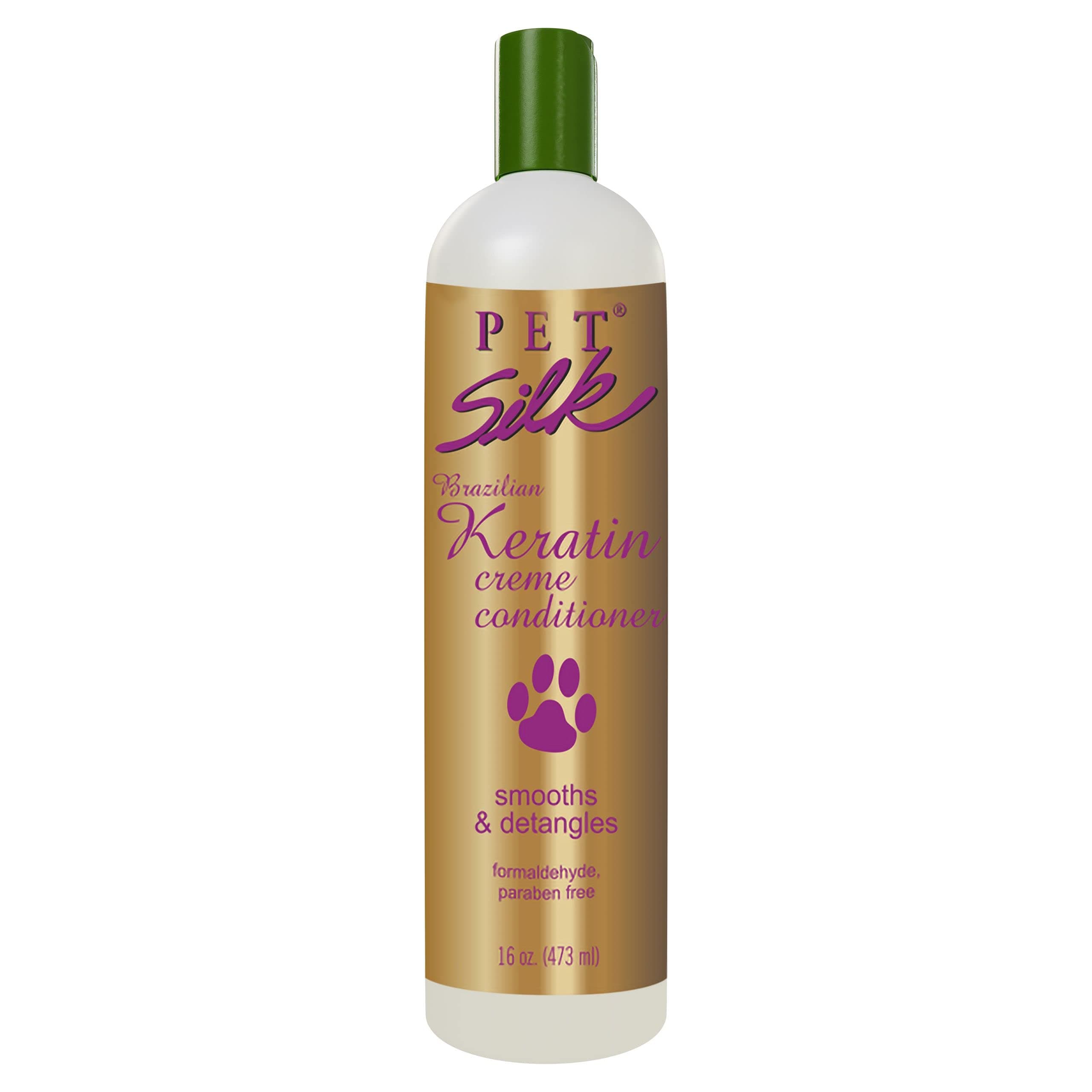 PET SILKBrazilian Keratin Creme Conditioner, 473 ml