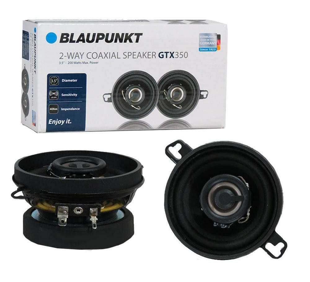 Blaupunkt GTX350 300 W Max 3.5" 2-Way 4-Ohms Stereo Car Audio Coaxial Speakers