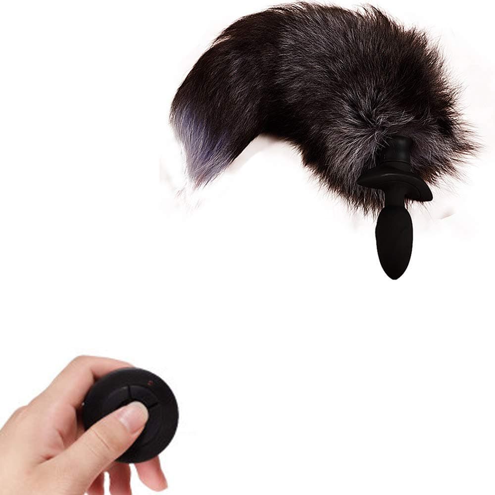 Ruimada Amal Pluģ-Wireless Remote Control Vibration Swing Tail Medical Silicone Plug Woman Toy Cosplay Ball Costume