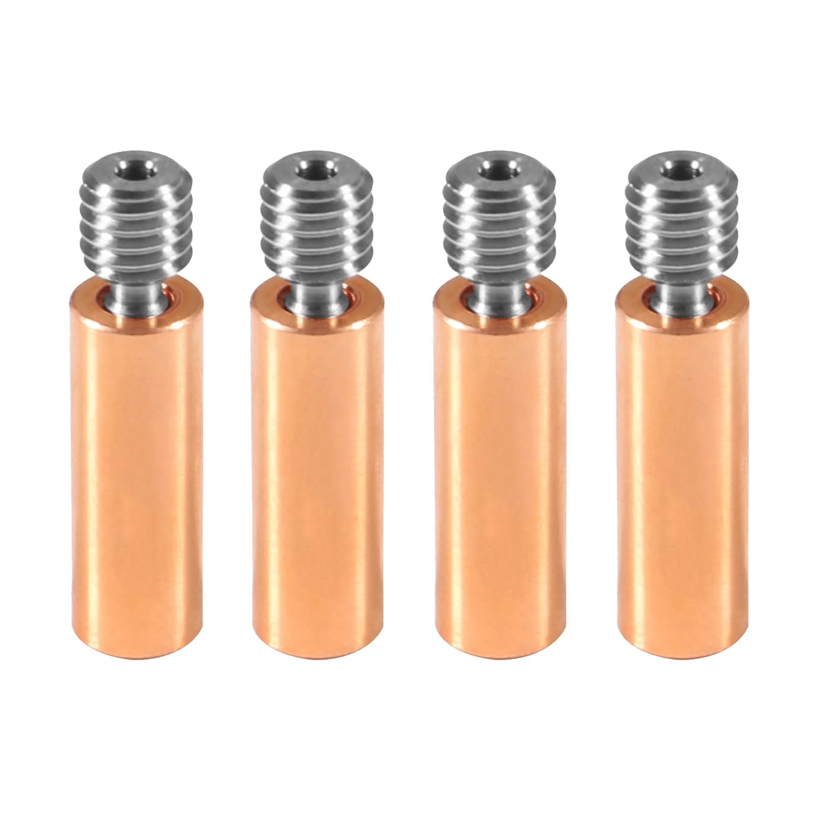 DIANN 4pcs All Metal Bimetal Heatbreak Copper Titanium TC4 Throat High Temperature for Creality 3D Printer CR10 Hotend
