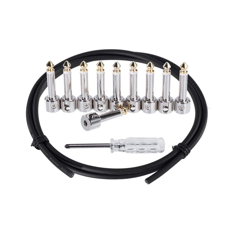 IVU Creator Solderless Patch Cable kit Solder Free Pedalboard Cable kit Guitar Patch Cable Effects Pedal Patch Cable