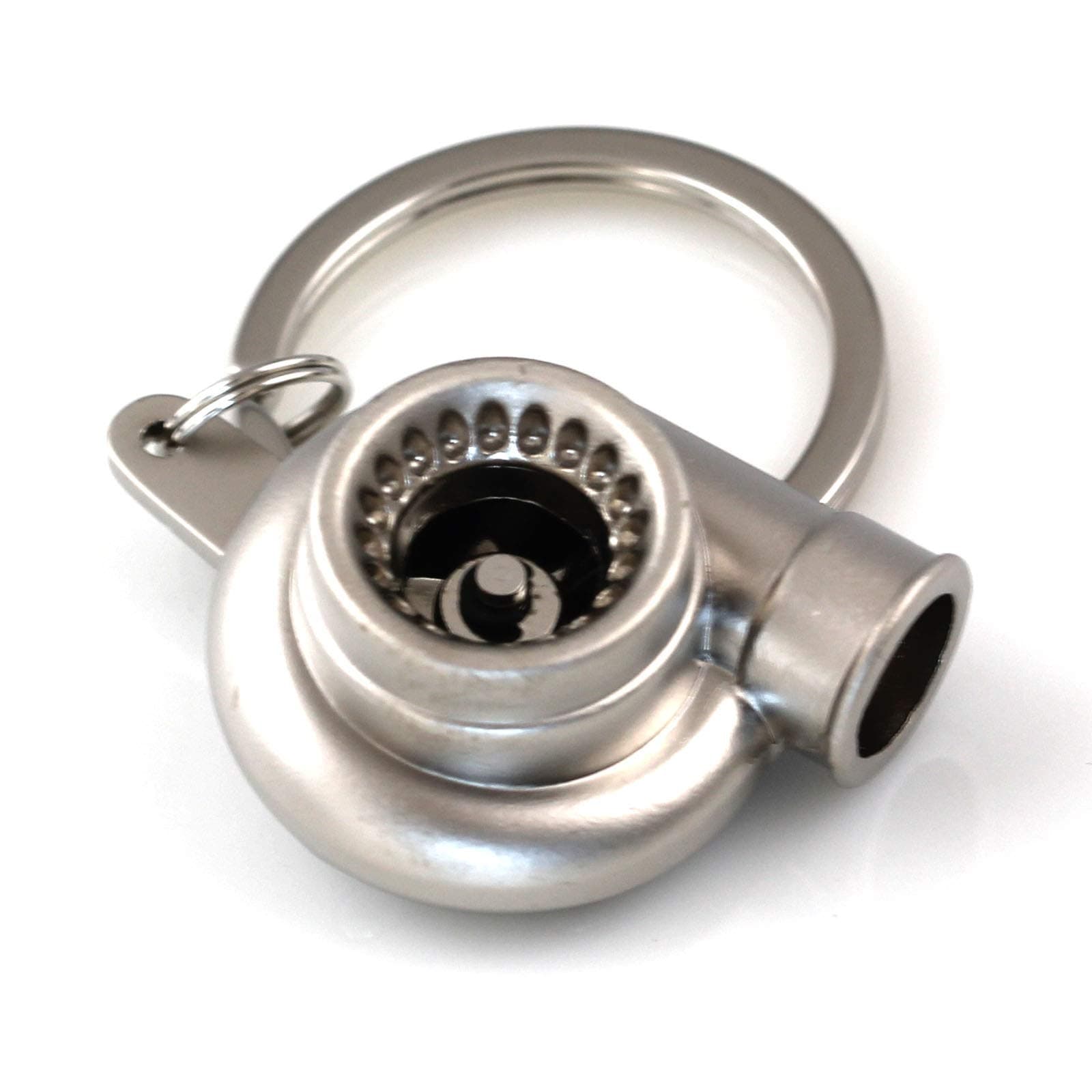 maycom Creative Sleeve Spinning Turbo Turbine Turbocharger Keychain Key Chain Ring Keyring Keyfob
