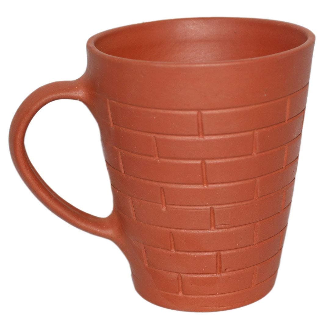 Odishabazaar Terracotta(Real Mitti) Unglazed Clay Mud Milk Tea Coffee Mug 320ml