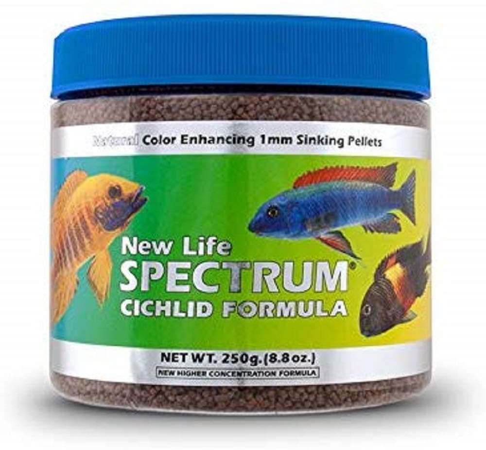 New Life Spectrum Cichlid 1mm Sinking Freshwater Formula, 250g/All Sizes