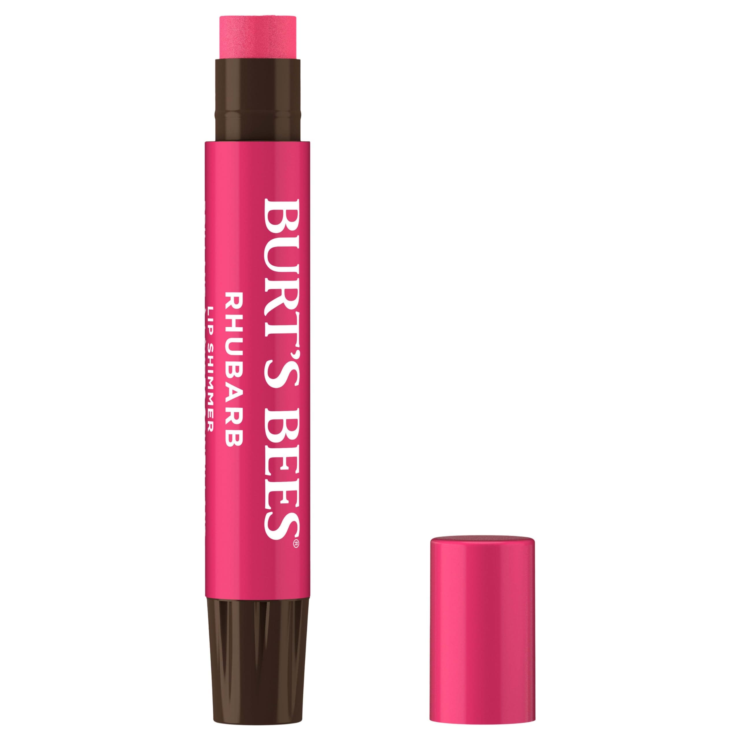 BURT'S BEES Lip Shimmer Rhubarb Peppermint Scent
