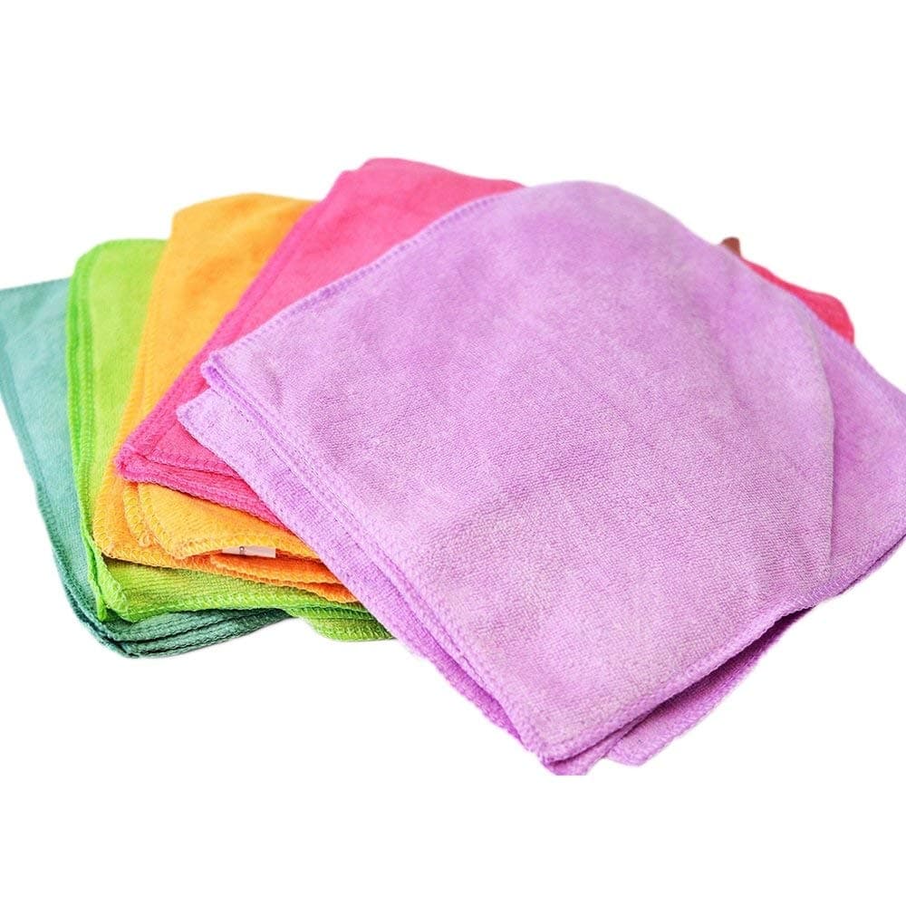 HUI JIN Baby Flannels Wipes Face Towels Reusable Micro Fibre Cloth 25 Pack