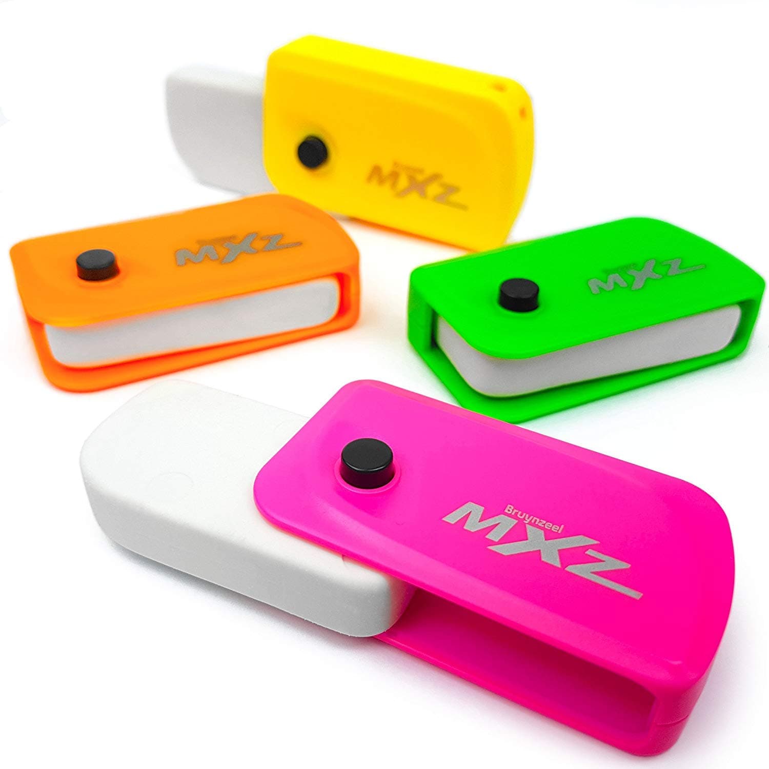 Bruynzeel MXZ - Car Key Flick Eraser - Assorted Pack of 4