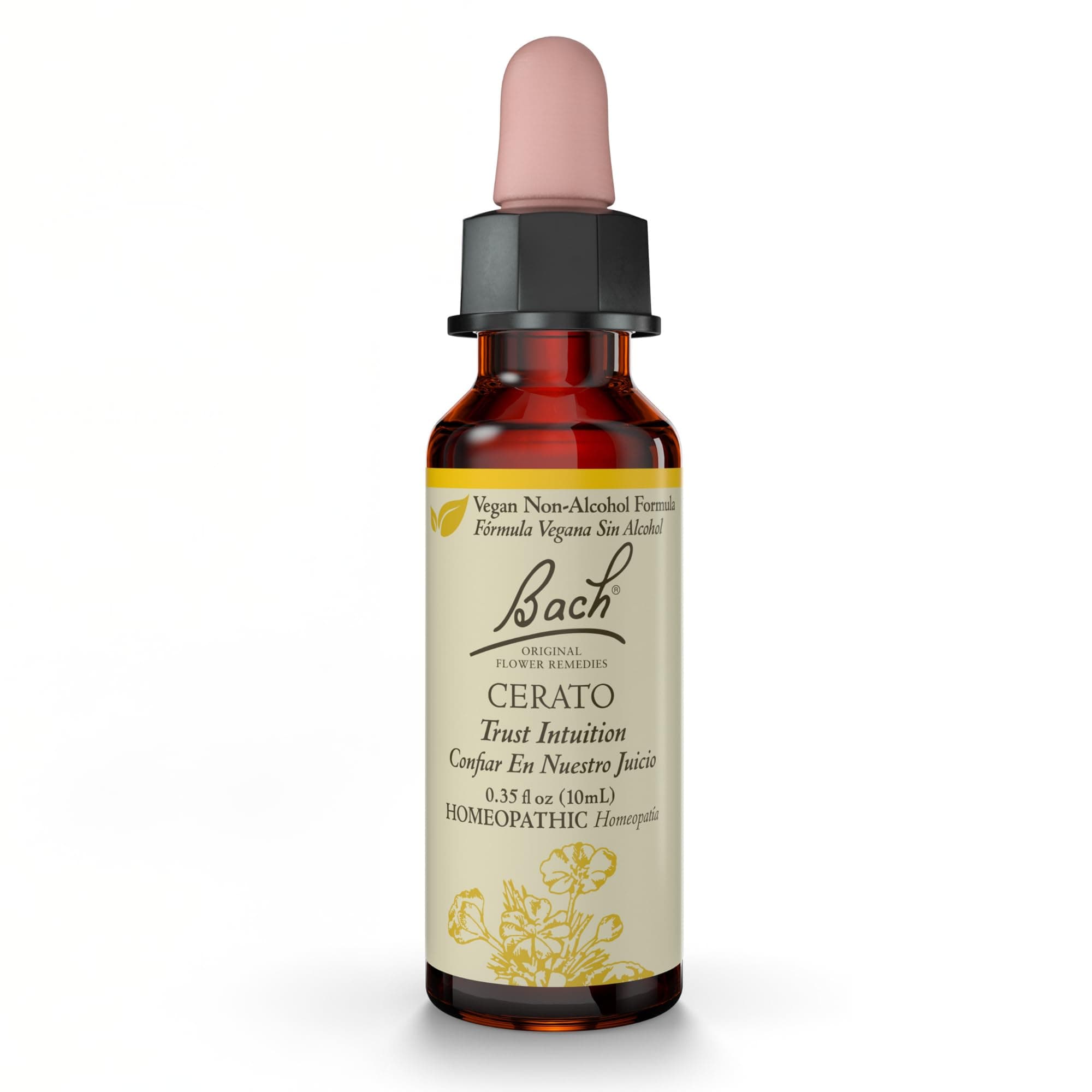 Bach Original Flower Remedies, Cerato (Alcohol Free Formula) - Trust Intuition - Natural Homeopathic Flower Essence for Emotional Balance - Vegan, Gluten Free, Sugar Free