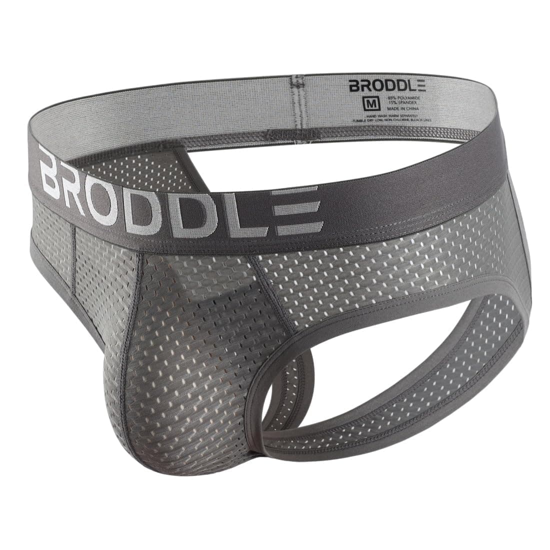 BRODDLE Men's Mesh Padded Pouch Athelic Supporters Breathable Jockstrap Elast...