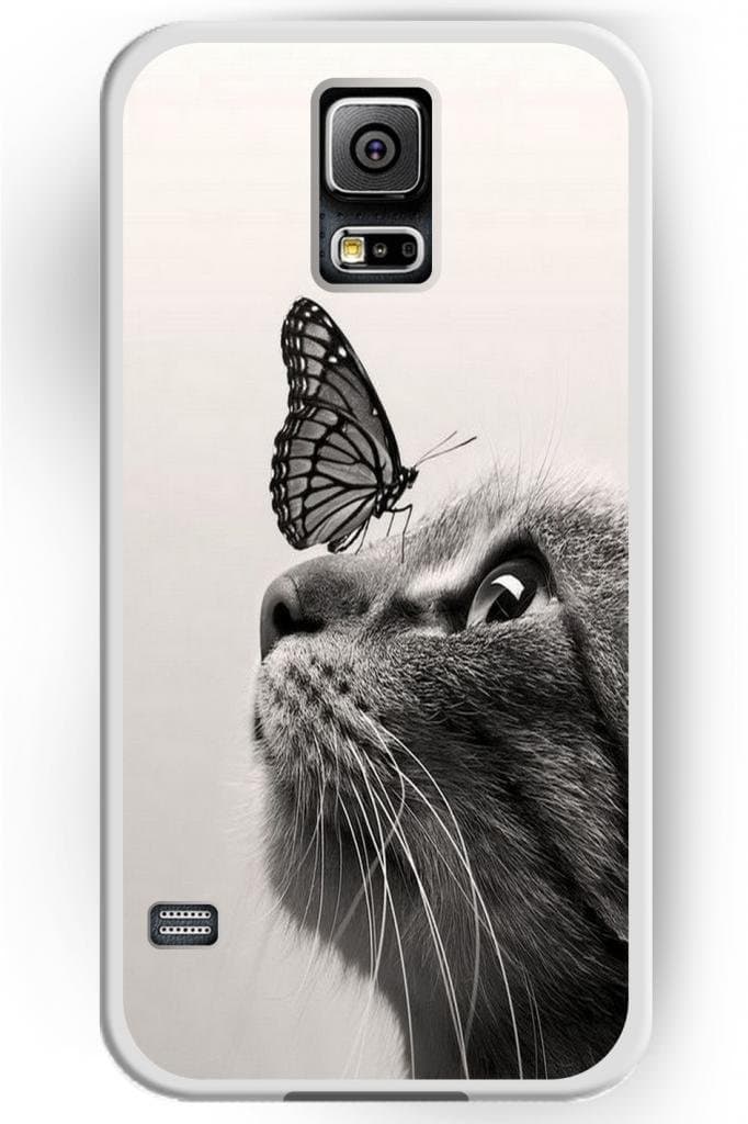 SPRAWL Love For Cat Series Hard Skin Case Cover Shell for Samsung Galaxy S5 / Galaxy SV / Galaxy S V (2014)-- The Moment no Species