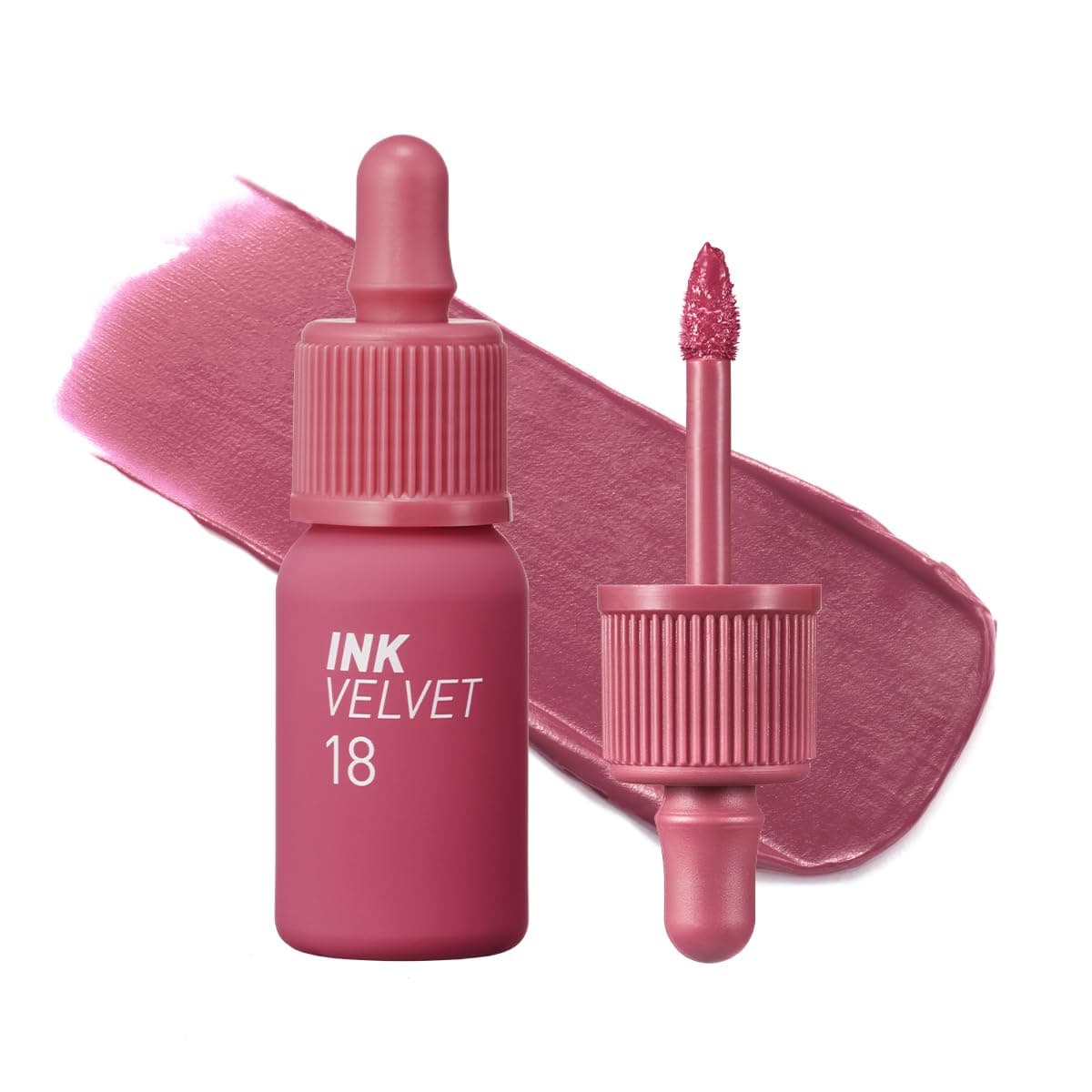 Ink the Velvet Lip Tint | High Pigment Color, Longwear, Weightless, Not Animal Tested, Gluten-Free, Paraben-Free | #018 STAR PLUM PINK, 0.14 fl oz