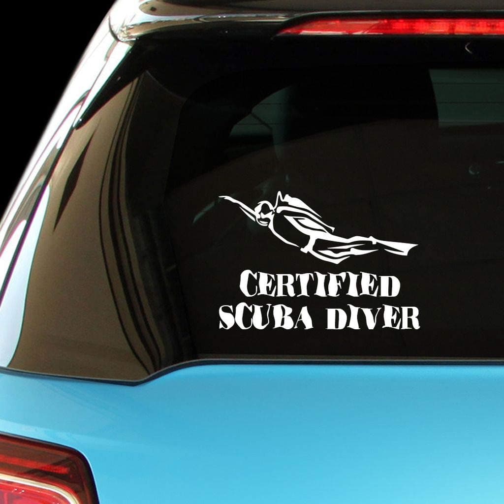 PressFans - Certified Scuba Diver Scuba Diving Car Laptop Wall Sticker