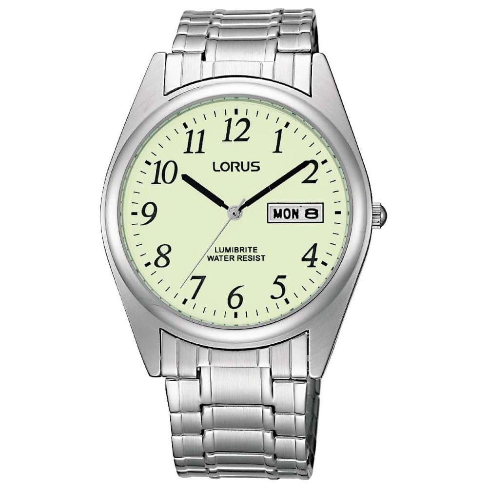 Lorus RXN29BX9 Gents Lumibrite Expanding Bracelet Watch