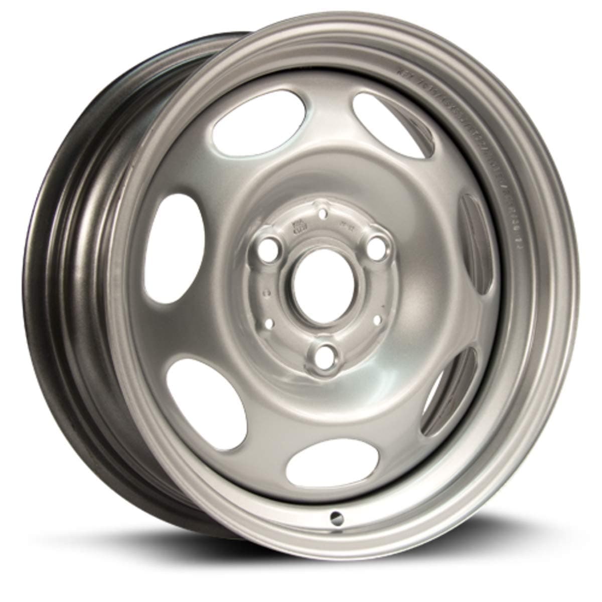 NEW 15" 3 LUG SILVER STEEL WHEEL FITS SMART CAR FRONT 2008-20014 WE80258N