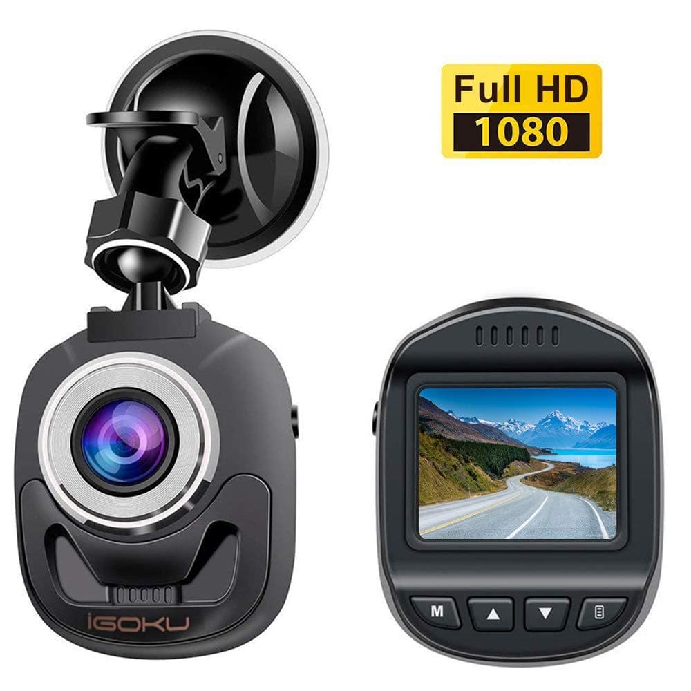 Mini Dash Cam 1080P Full HD Dash Camera for Cars Recorder 1.5inch Super Night Vision, 140° Wide Angle, Motion Detection, Parking Monitoring, G-Sensor, Loop Recording
